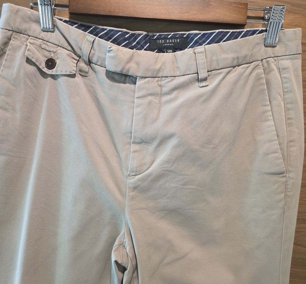 Ted Baker Men’s Light Khaki Chinos - Classic Fit